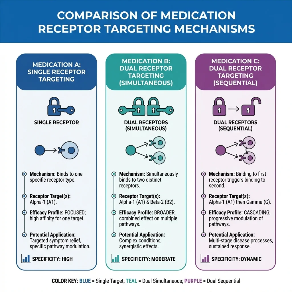 Infographic comparing Ozempic, Wegovy, and Mounjaro with their key differences